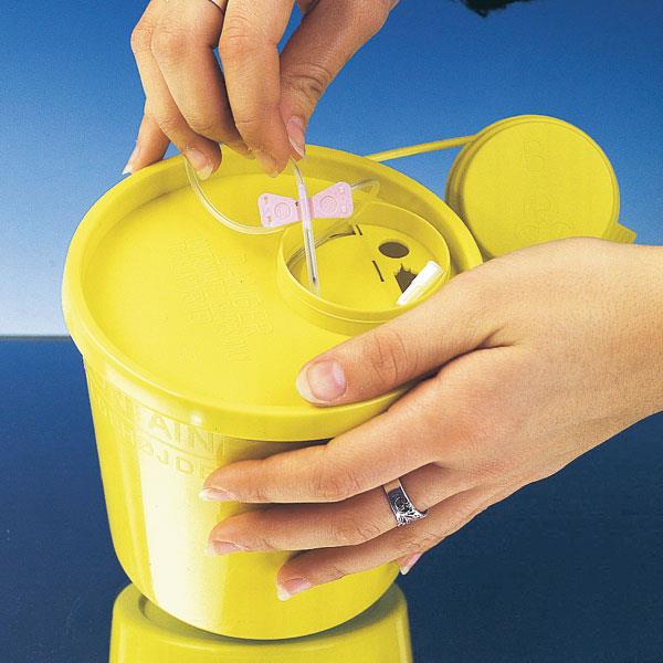 Servobox Eco line 2ltr. f. Spritzen/Kan. Deckel/Box gelb