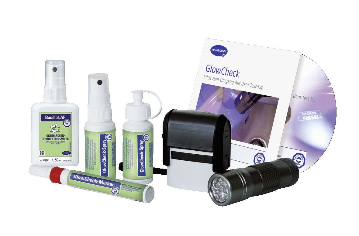 GlowCheck Test-Kit z. opt. Kontrolle v. Flächenreinigungs-und Desinf.maßnahmen