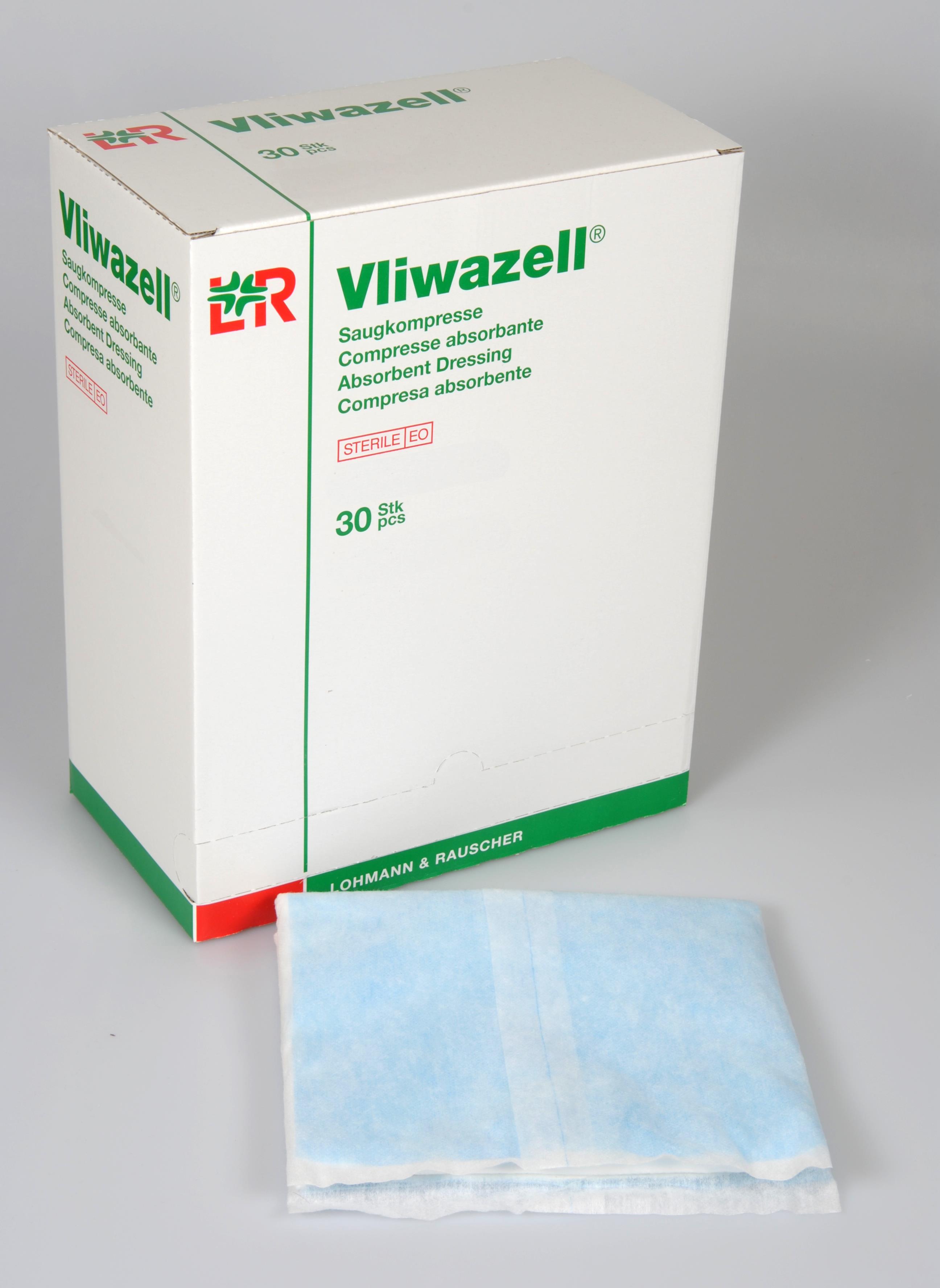Lohmann & Rauscher International GmbH & Co. KG Vliwazell Saugkompresse steril, 10x20cm, 30 Stück