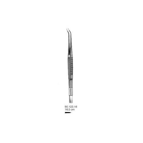 VEHU-MEDICAL Bipolare Koagulation Pinzette 16,5cm abgewinkelt, spitz