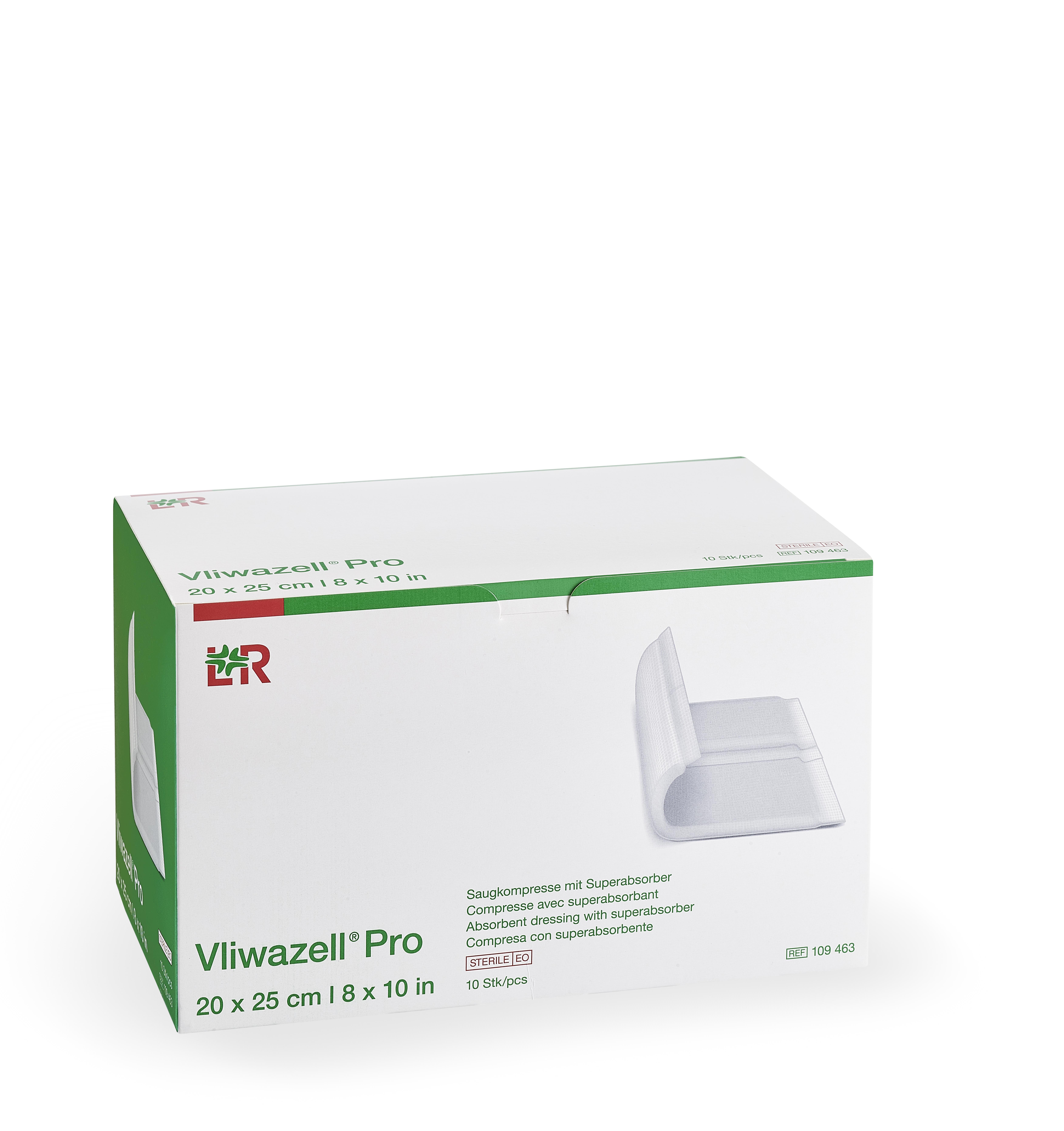 Lohmann & Rauscher International GmbH & Co. KG Vliwazell Pro 20x25cm, 10 Stück, steril - Bild 2