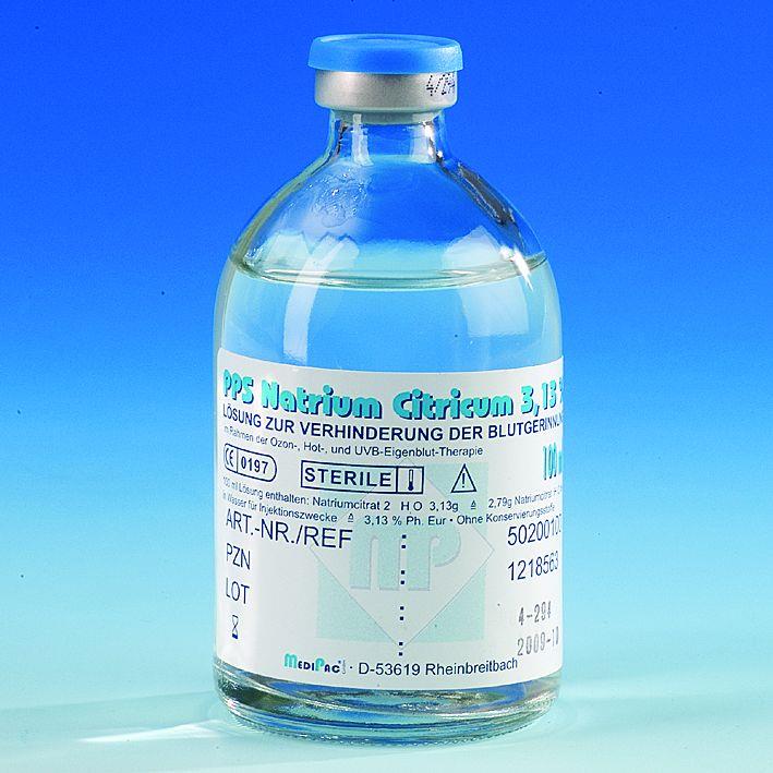 MEGRO Ratiomed Natriumcitrat-Lösung 3,13% 100 ml Durchstechflasche, steril