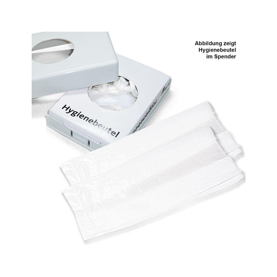 Hygienebeuten f. Damenbinden weiß PK 30 aus Plastik
