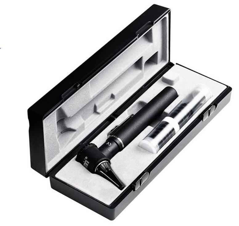 RIESTER Ri-Mini F.O. Otoskop XL 2,5V schwarz in Kunststoff-Etui
