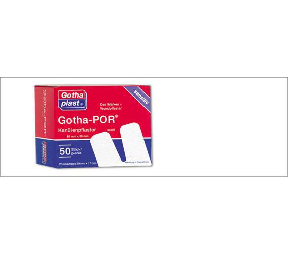 GOTHAPLAST GoTa-Por Kanülenpflaster 80mmx58mm AP 50 steril