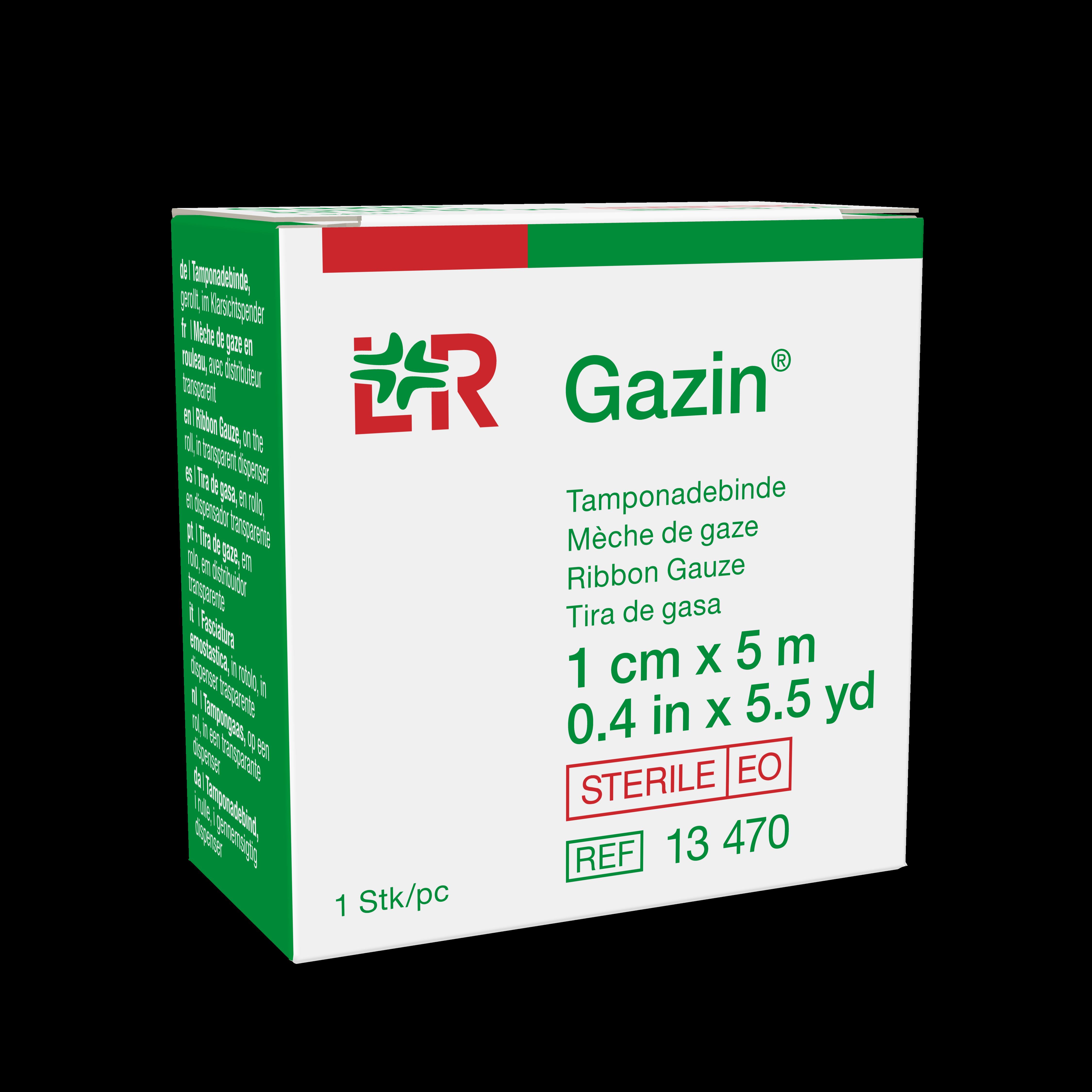 Gazin Tamponadebinde steril, 1cmx5m, gerollt