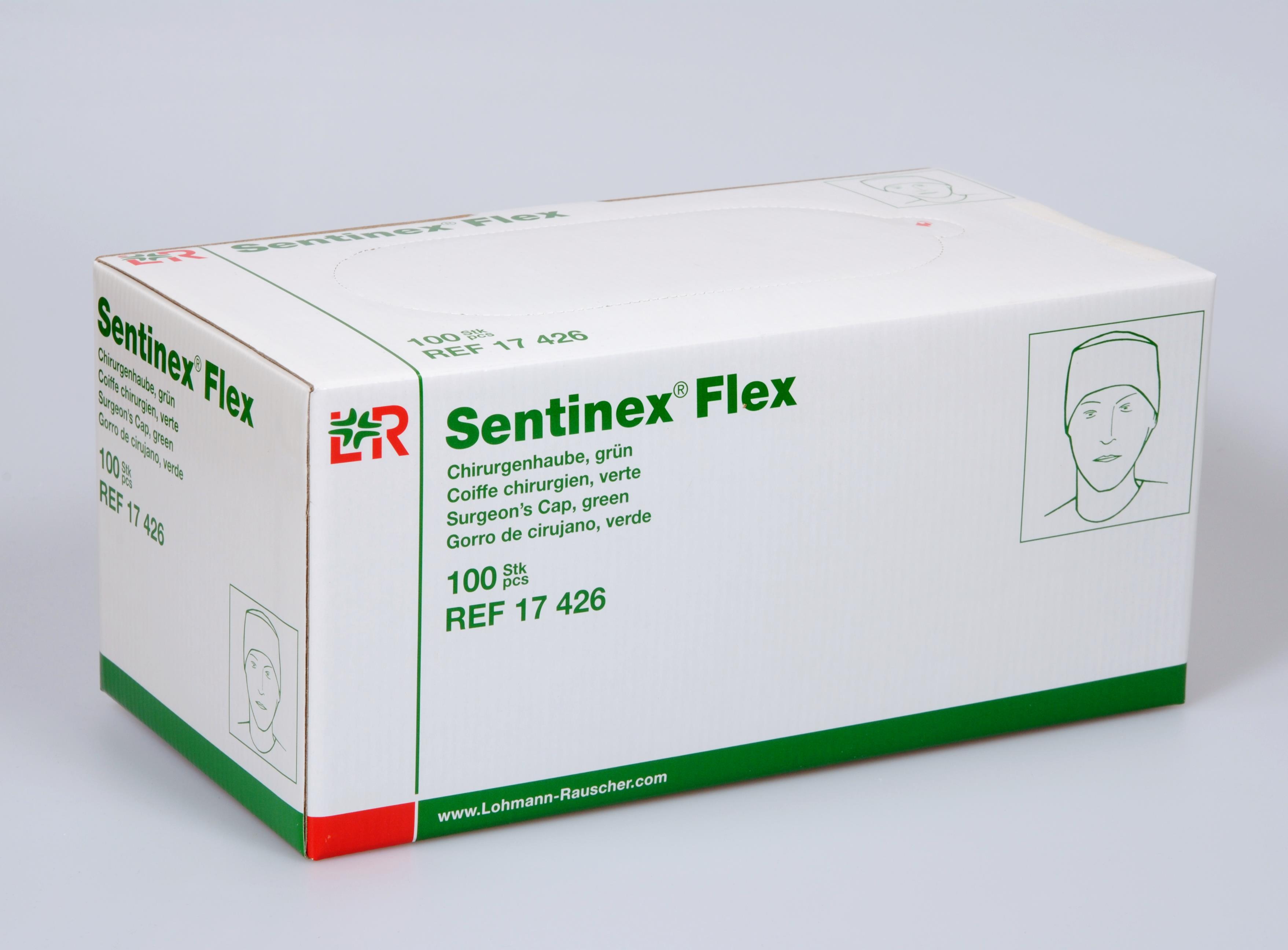 Lohmann & Rauscher International GmbH & Co. KG Sentinex Flex Chirurgenhaube, grün, 100 Stk