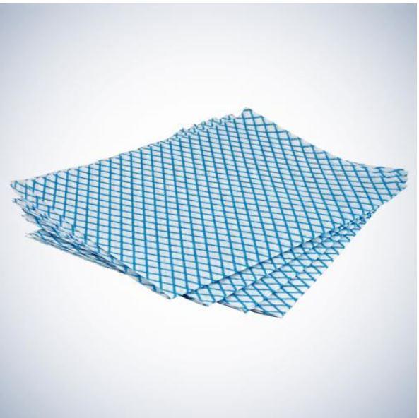 AMPRI HANDELSGESELLSCHAFT MBH Eco-Plus Allzwecktücher 30x33 cm AP 50, blau-weiß, Einweg