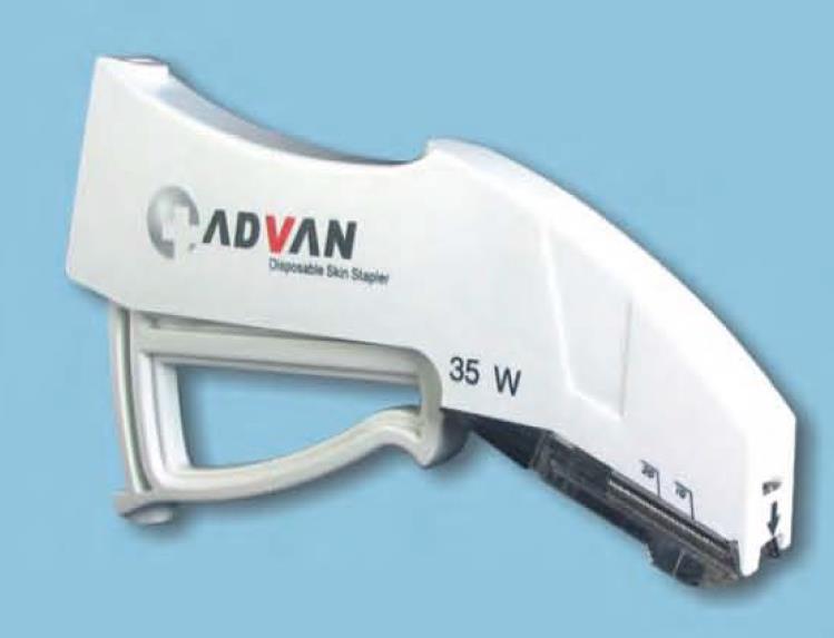 Catgut GmbH Advan Einmal-Hautklammergerät W AP 5x35 Klammern, 7,2x4,9mm
