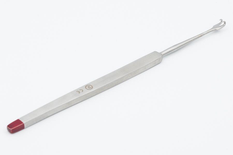 Wundhaken Tracheal 2-zinkig scharf PK 25 16cm zum Einmalgebrauch