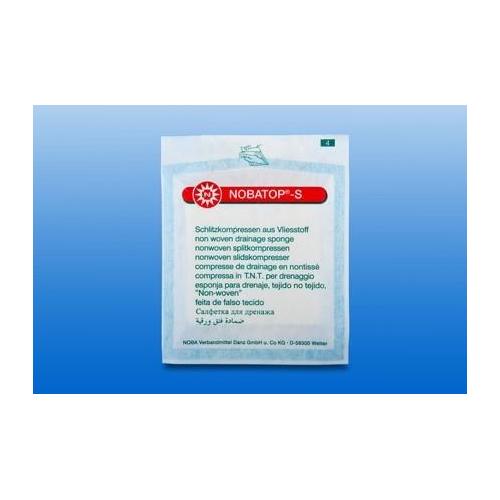 Nobatop-steril S 5cmx5cm 6-fach AP 50x2 sterile Schlitzkompresse,Vlies