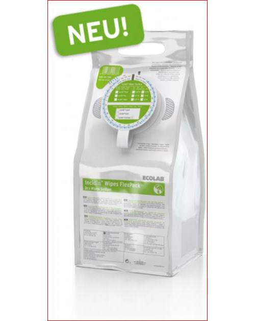 HENKEL Incidin Wipes FlexPack grüne Kappe AP 6 Rollen à 99 trockene Einzeltücher