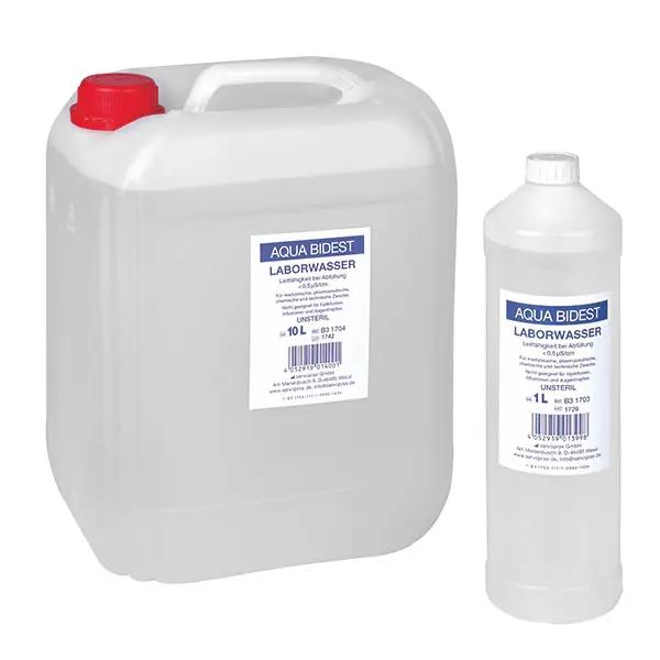 Aqua Bidest 10 Liter Laborwasser