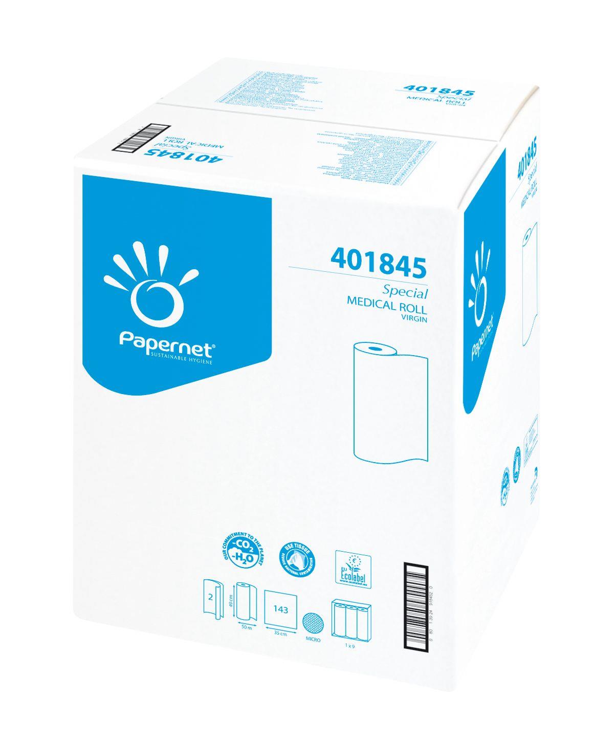 WERRA PAPIER WERNSHAUSEN GMBH Papernet Special Ärzterollen AP 9 50cmx50m, 2-lg.weiß, perforiert
