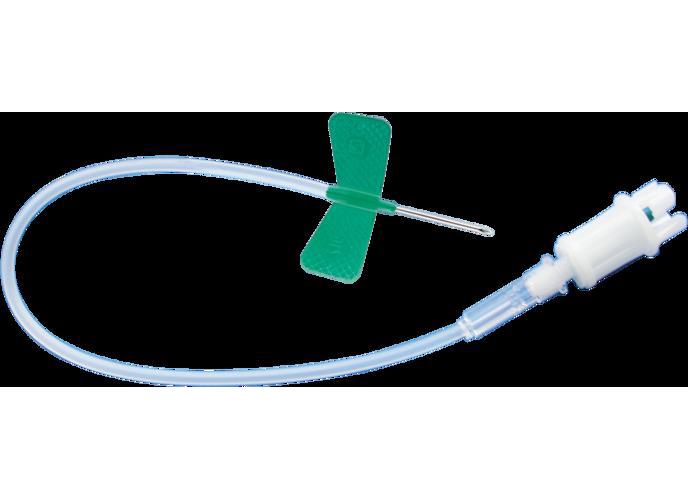 Multifly-Kanülen Nr.2 grün 21G PK 120 0,8x19mm, mit langem Schlauch