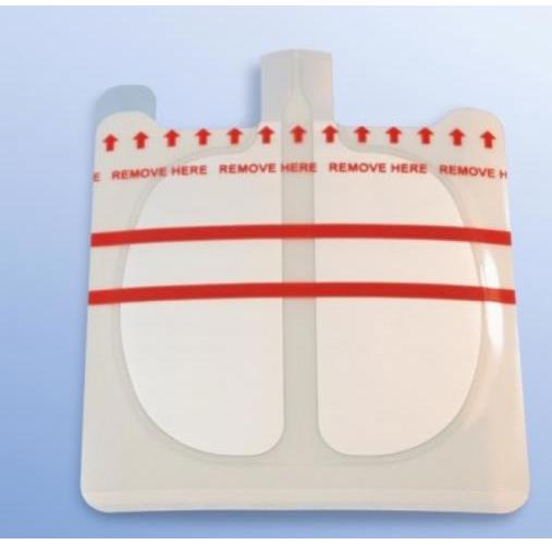 Neutral-Elektrode f. Erwachsene/Kinder AP 50 zweiteilig Querformat 90cm²