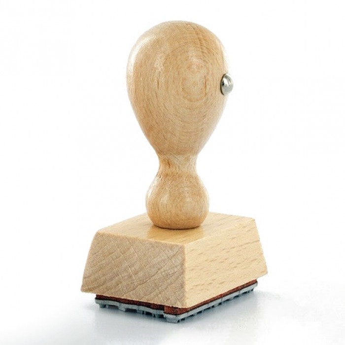 Holzstempel 50x30mm 6 Zeilen
