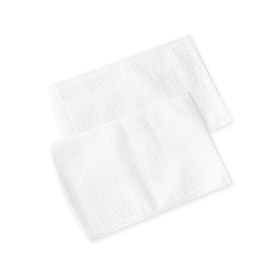 Ratiomed Einmal-Waschhandschuhe AP 50, aus weißem geprägt. Air-Laid