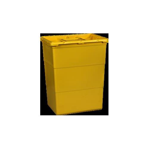 Multi Safe eco 50 gelb, eckig PK 25 Kanülenabwurfbehälter 50 Liter