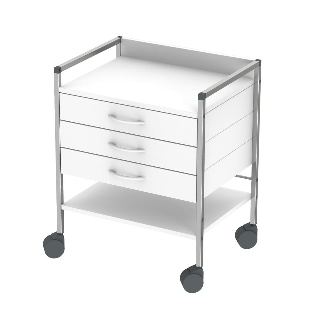 Variocar 60 Basiswagen 83cm hoch mit 3 Schubladen 60x45x83cm