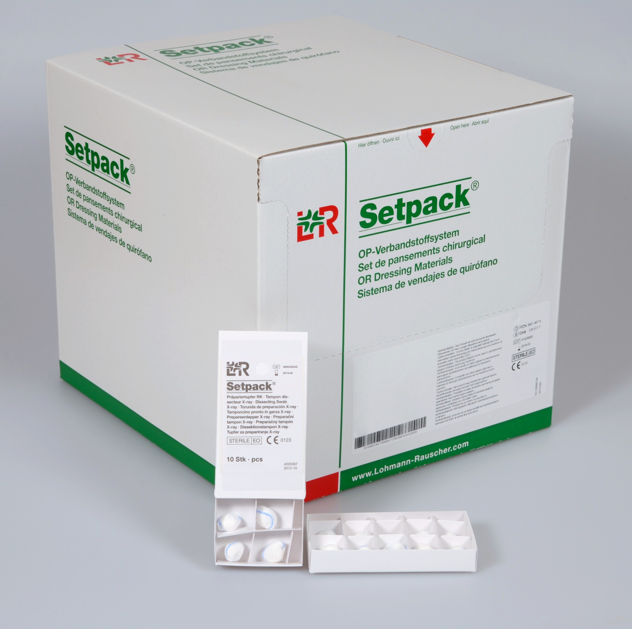 Lohmann & Rauscher International GmbH & Co. KG Setpack Präpariertupfer RK Größe 3, mittel, 10 Stk, steril