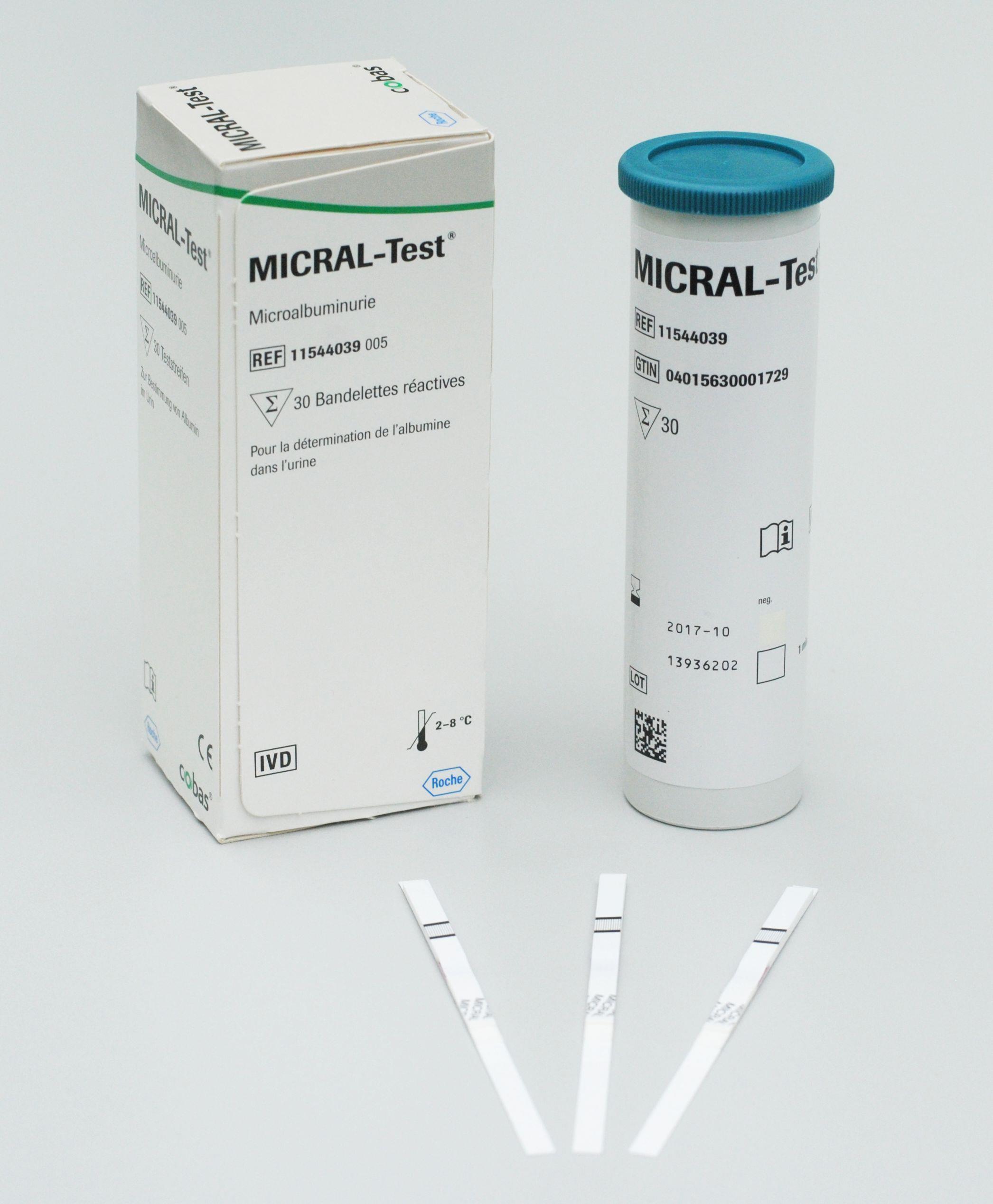Micral-Test II visuelle Harnteststr. PK 30 Albumin