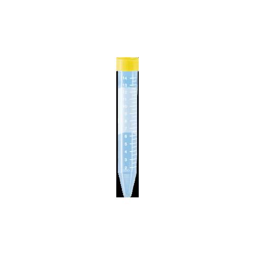Sarstedt AG & Co. KG Zentrifugenröhrchen, 15 ml, PS AP 50 gelber Schraubverschluß, konisch