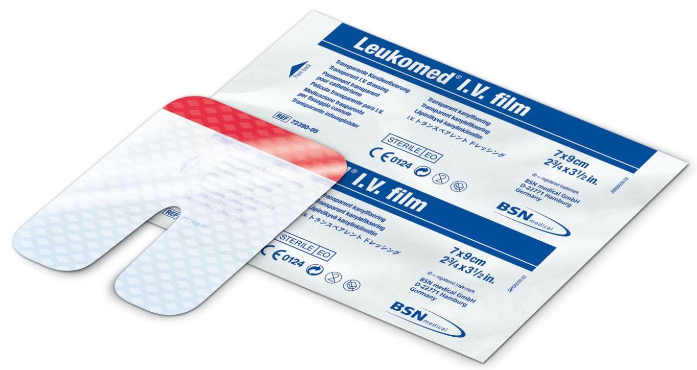 Leukomed I.V.Film Kanülenfixierpflaster AP 50 6,0x8,0cm, steril
