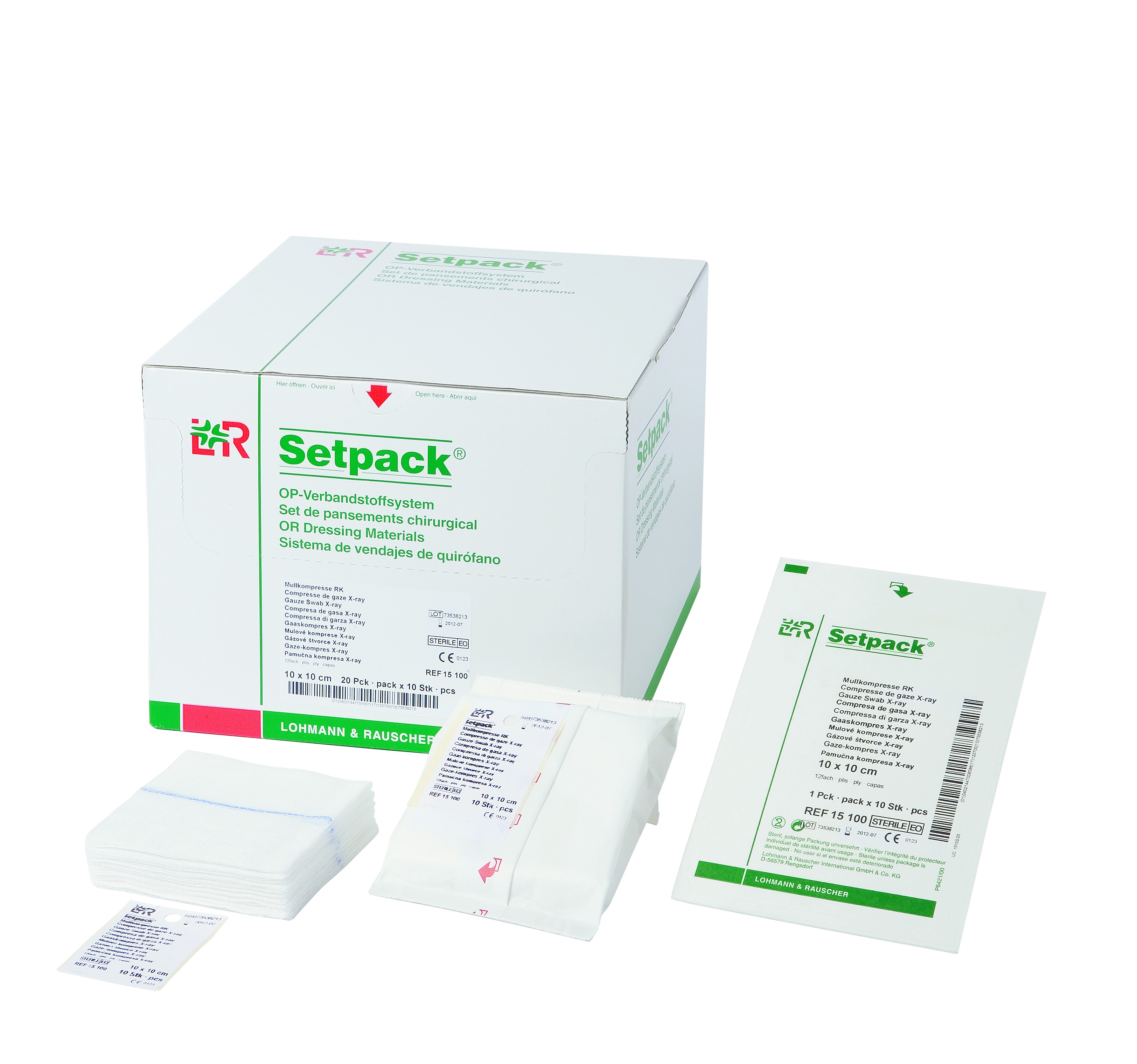 Lohmann & Rauscher International GmbH & Co. KG Setpack Mullkompresse RK 5x5cm, 16fach, 10 Stk, steril