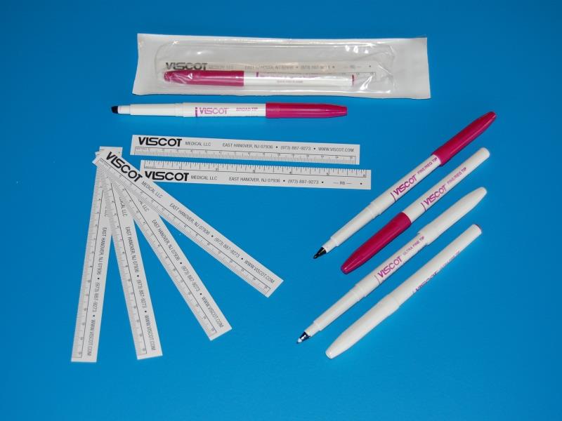 P.J. DAHLHAUSEN & CO. GMBH Viscot Skin Marker fein m. cm-Maß AP 50 einzeln steril, abriebfest