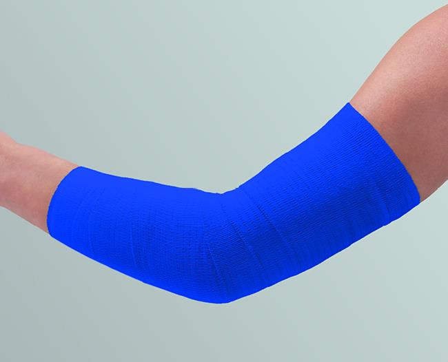 Lenkelast color Universalbinde 10cmx5m, 10 St.lose im Kt., blau