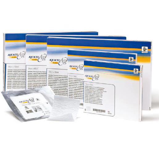 Aquacel AG Burn 13x10cm AP 5 steril, Hydrofiber-Wundverband