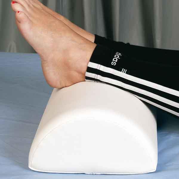 Halbrolle 40x15x7,5cm Kunstleder Bezug weiß