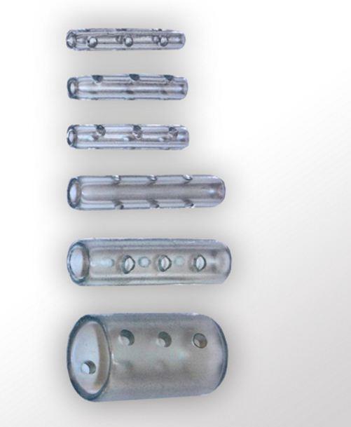 Key Surgical LLC Interlock Instrumentenschutzkappen rund AP 100 klar, 2,0x19,5 mm