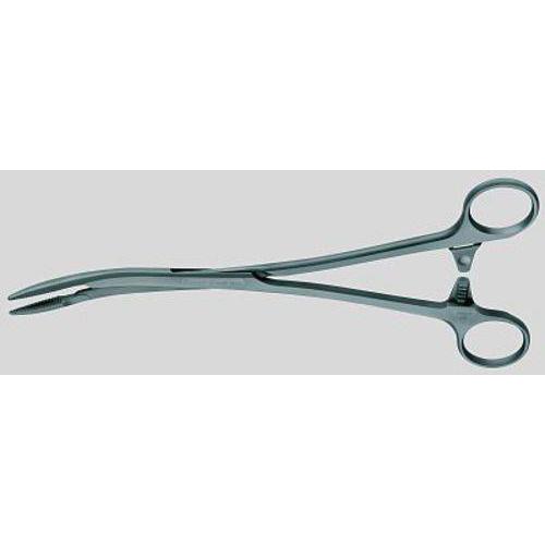 Kornzange MAIER SUSI, gebogen, gerieft Durchsteckschluss, m.Universal.Sperre