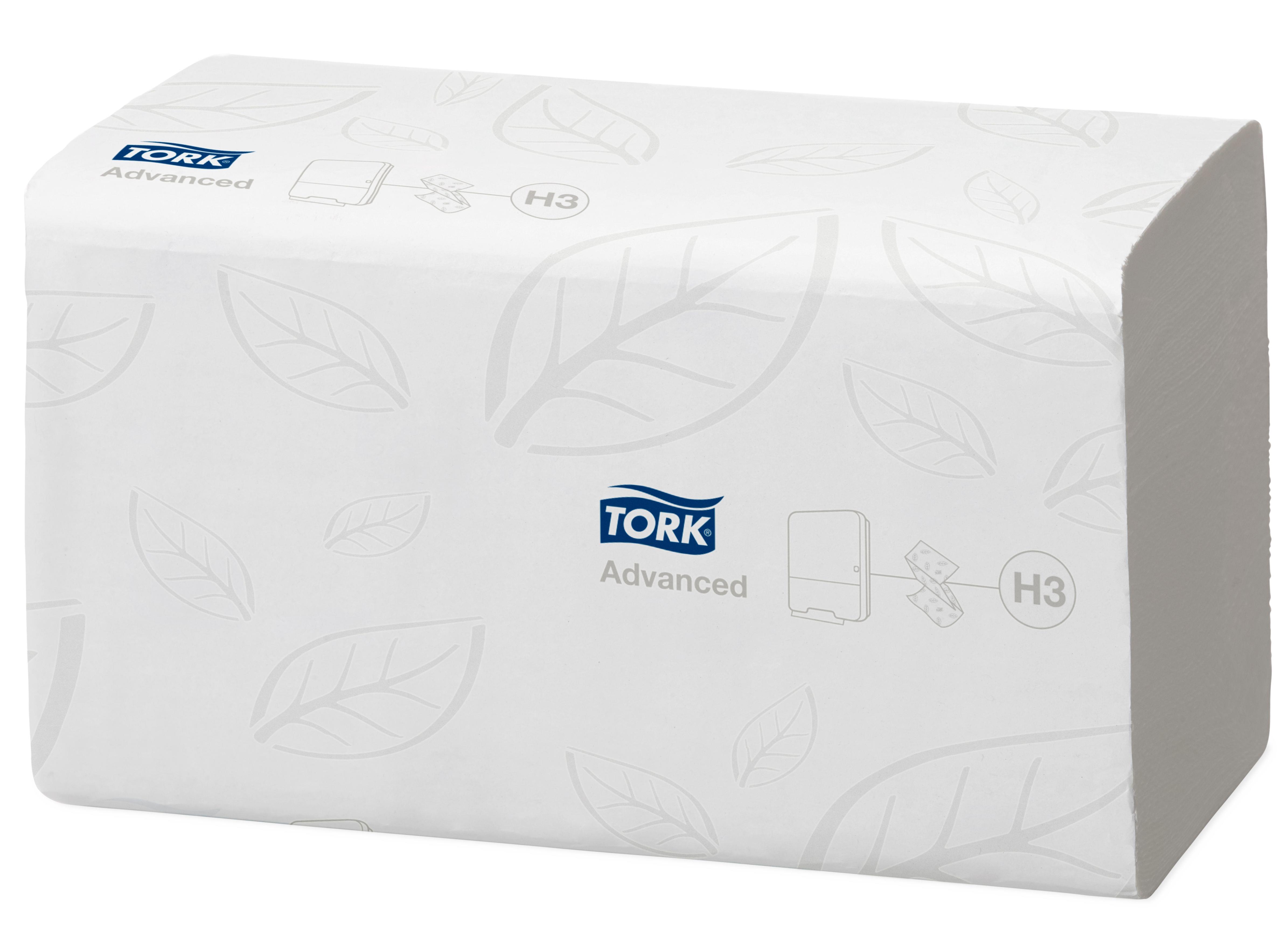 SCA HYGIENE PRODUCTS GMBH Tork Advanced Handtuch hochweiß AP 3750 2-lg. 25x23cm zz-Faltung