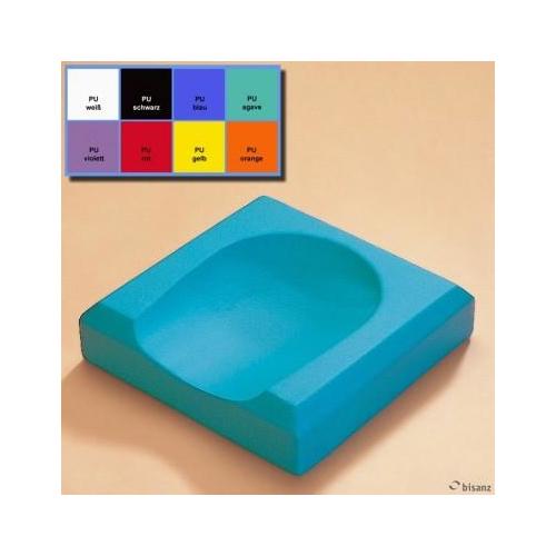 BISANZ Kopflagerungskissen flach blau 22cmx22cmx5cm