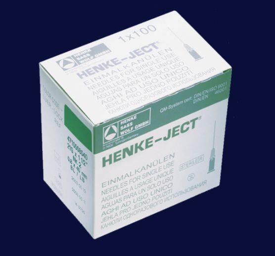 HSW Henke-Ject Einmalkanüle 14G x 3" PK 100 2,1x80mm