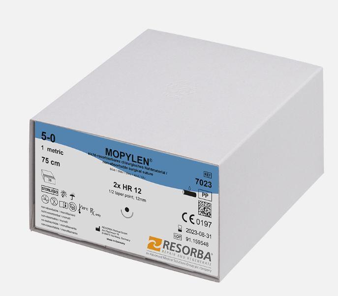 Mopylen 5/0 blau monofil 7027 AP 36 HR 17 75cm