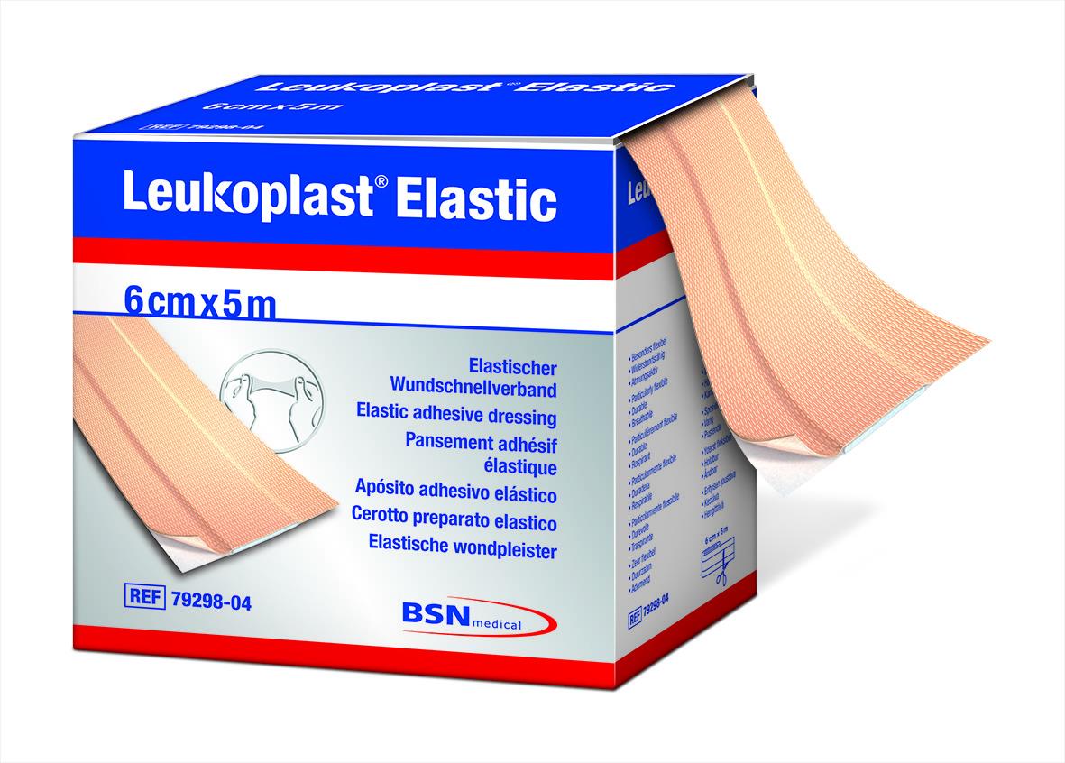 Leukoplast Elastic 8cm x 5 m Querelastischer Wundverband