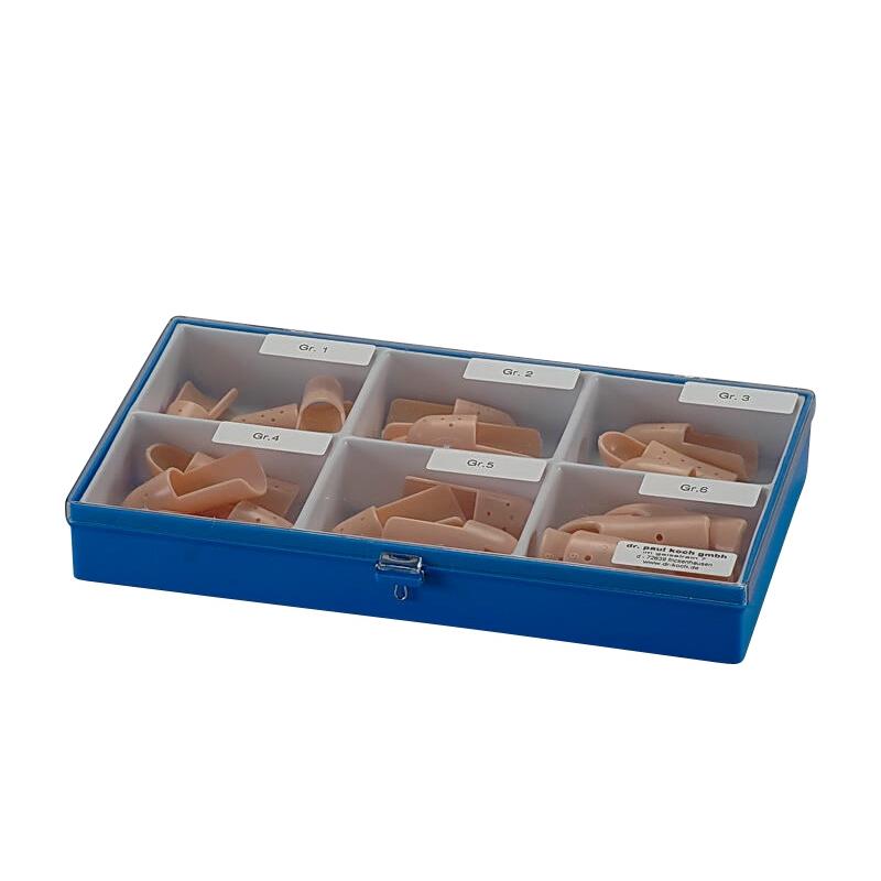 Stackschiene-Set Gr. 1-6 hautfarben, Satz à 4 St. im Etui