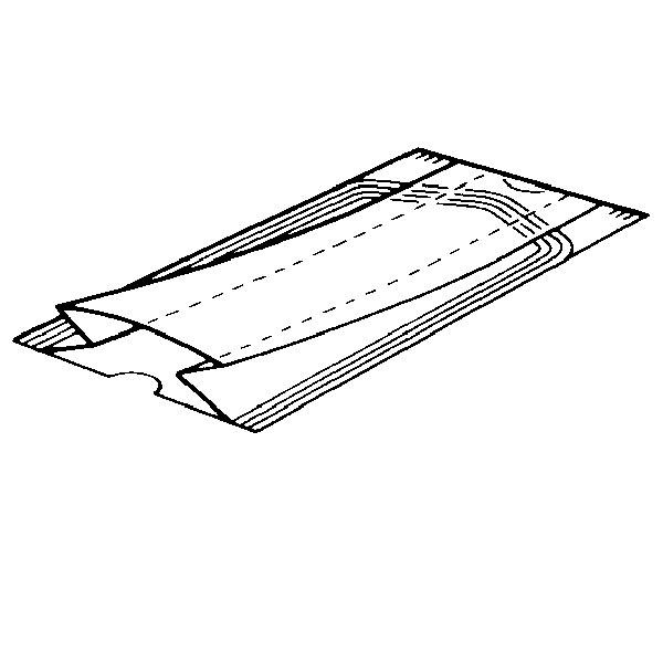 Autoclave-Sterilisationsbeutel AP 100 mit Falte, 100x50x250mm