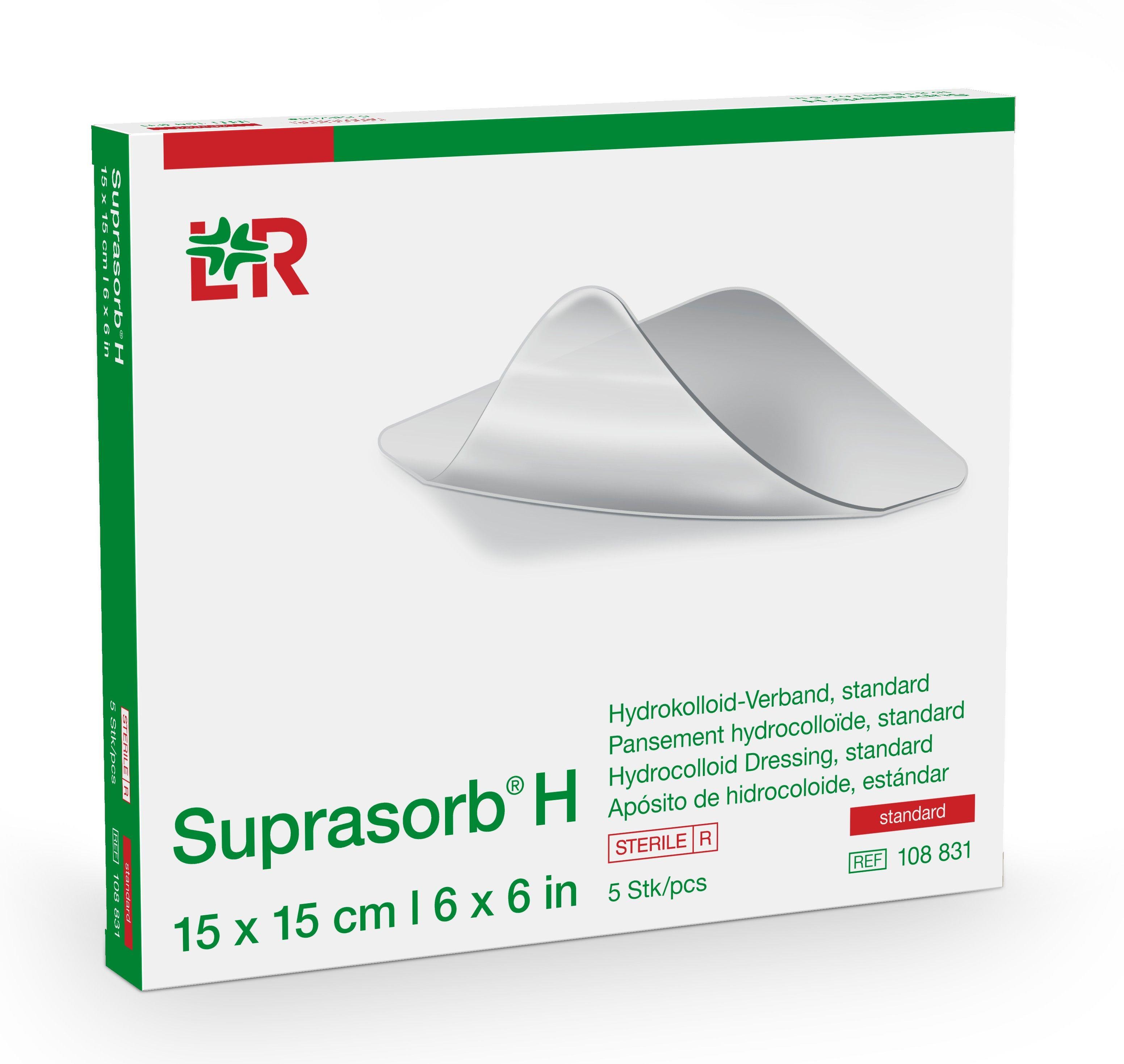 T&L Co., Ltd., Suprasorb H Hydrokolloid-Verband steril, standard, 15x15cm, 5 Stück