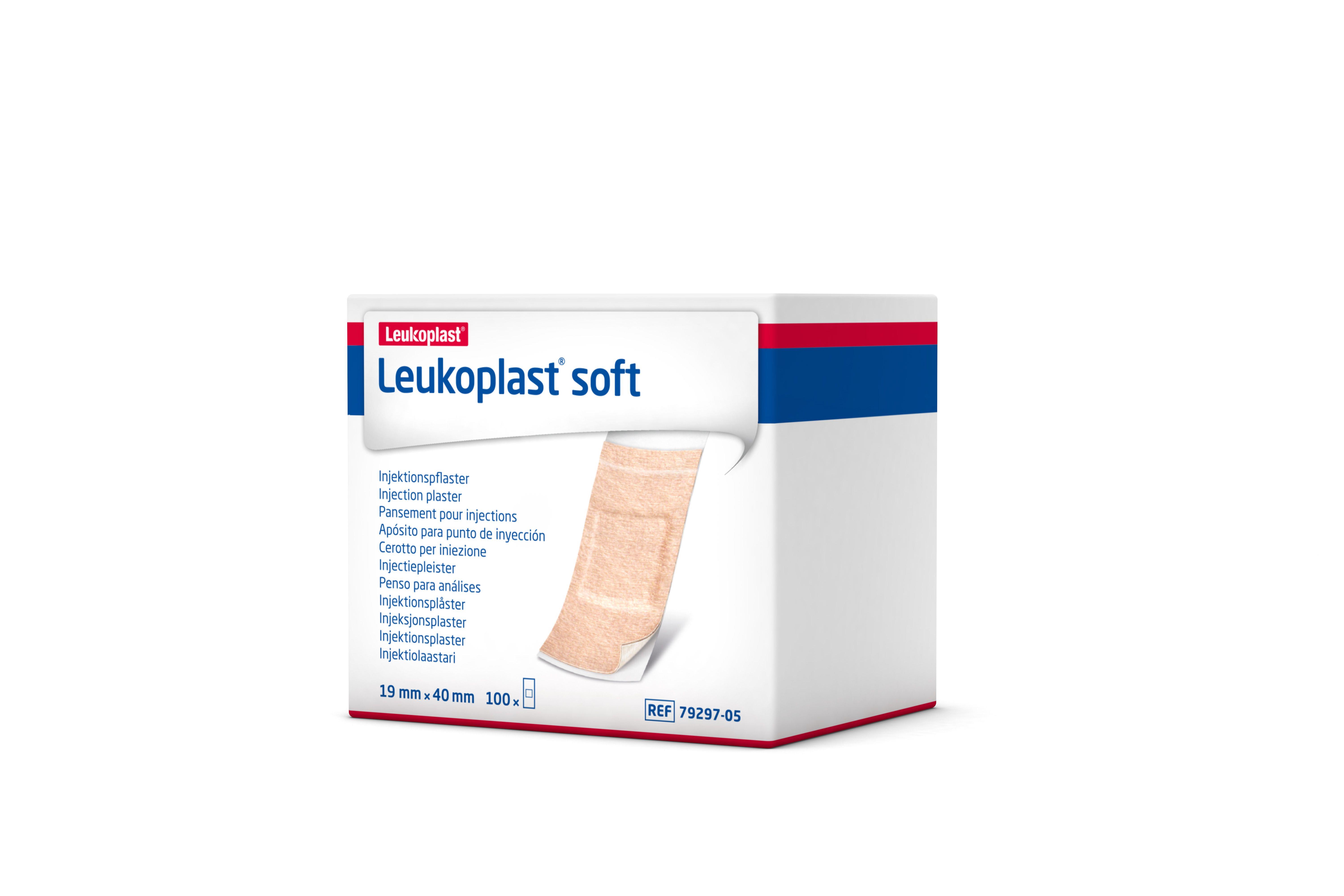 Leukoplast Soft Injektionspflaster AP 100 1,9x4,0cm