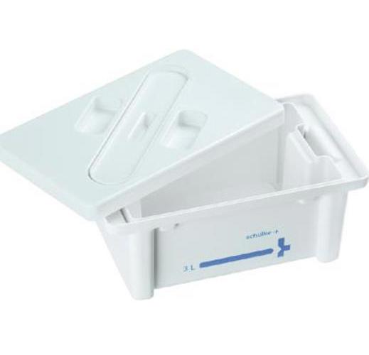 SCHÜLKE & MAYR GMBH Instrumentenwanne 3L Set komplett Sieb, Deckel weiß