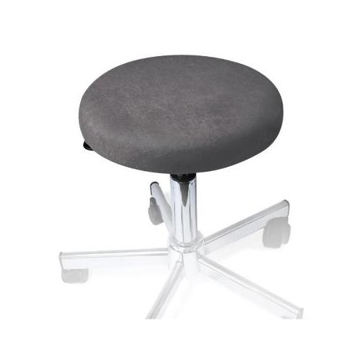 Hockerbezug Frottee graphit für Hocker 40-45cm Durchmesser