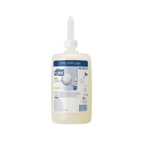 Tork Premium Flüssigseife Mild 1000ml AP 6, hellgelb, Universalseife, S1