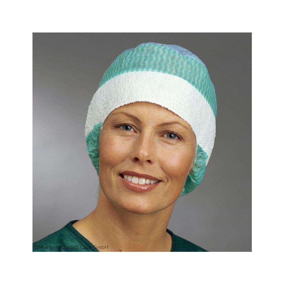 Barrier OP-Haube Commodus AP 8x60 blau/grün/weiß, mit Schweissband