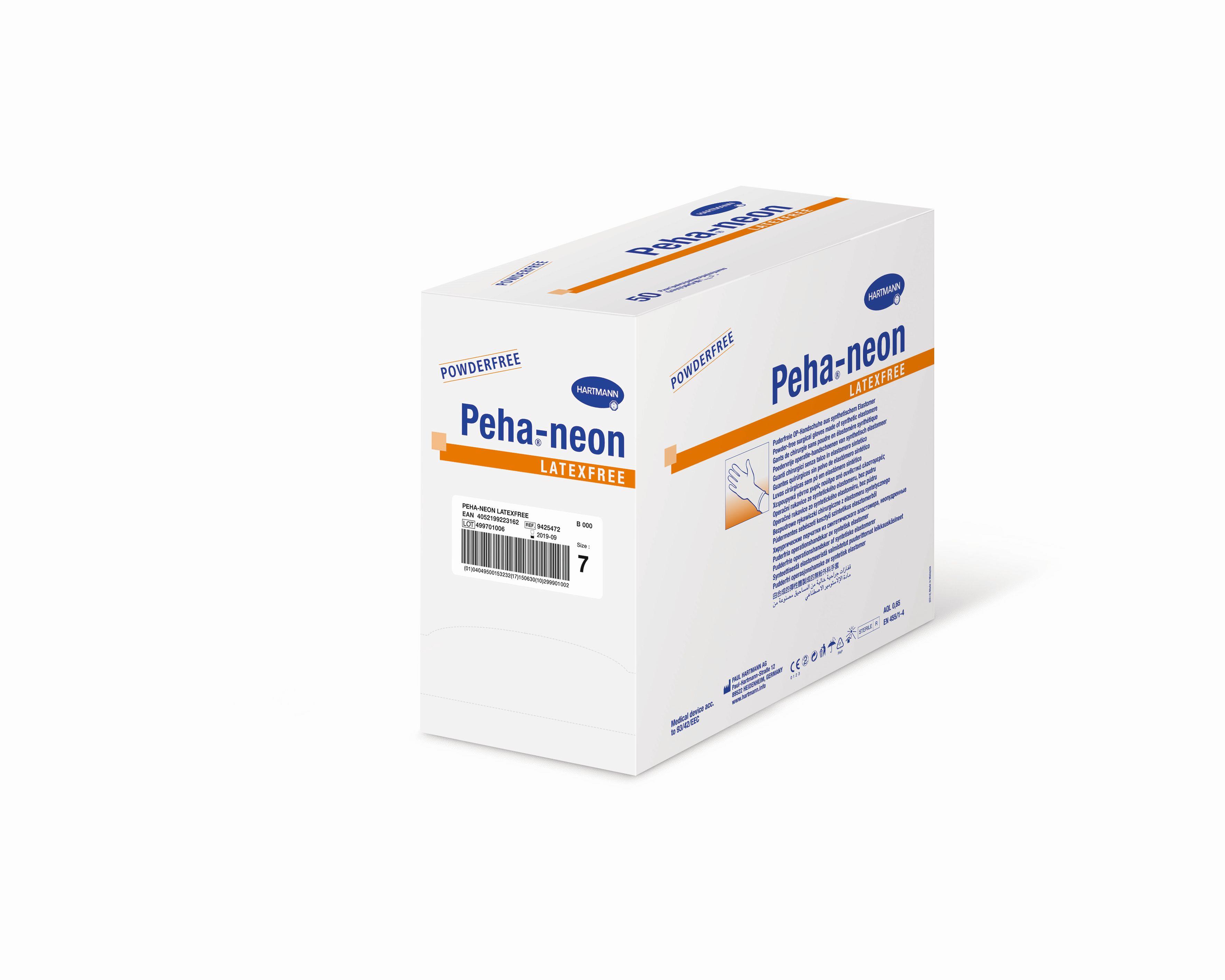 Paul Hartmann AG Peha-neon latexfree Gr.7,5 AP 50 steril, puderfrei, braun