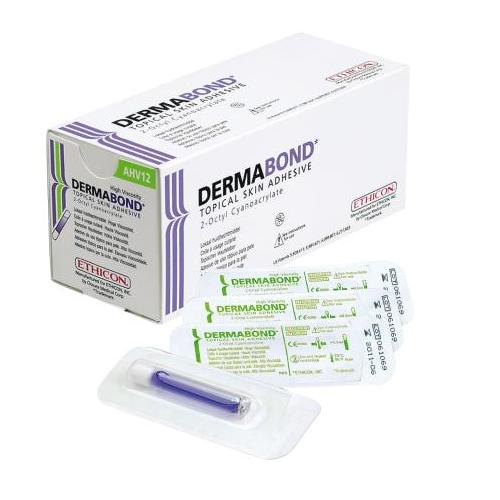 Ethicon, LLC Dermabond topischer Hautkleber AP 12 Ampullen mit je 0,5 ml, steril